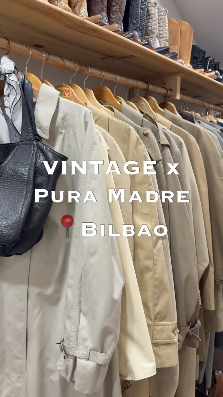 POV : Tu as trouvé le paradis du vintage à Bilbao. 🇪🇸✨
Une sélection luxe, beaucoup de Burberry et des pépites à chaque cintre. Ma visite obligatoire à chaque passage ici. 🕊️
✨ Boutique : @vintagexpuramadre 
📍 Bilbao, Espagne
#Bilbao #VintageVibes #BurberryLover #SecondHandStyle #LuxuryVintage BilbaoCity HiddenGem